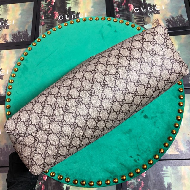Gucci經典款女包 368568 古馳雙面中號購物袋 gucci肩背手腕包  gqy2105